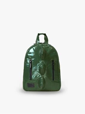 7 AM enfant black dino puffer nylon backpack NWT